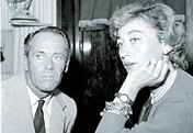 Henry Fonda con la quarta delle sue cinque mogli, la baronessa italiana Afdera Franchetti (Grazia Neri)