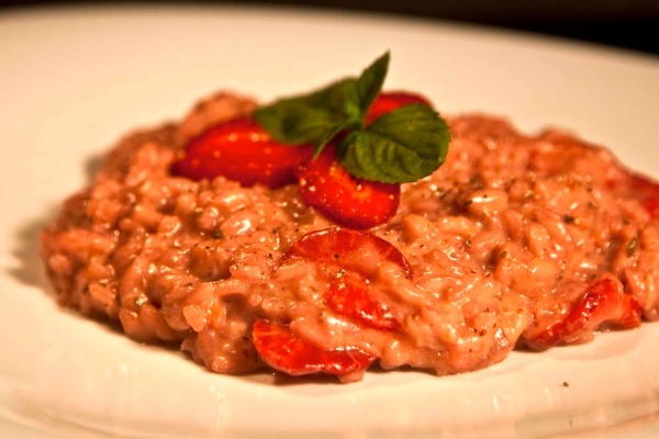 syntagi risotto me fraoules